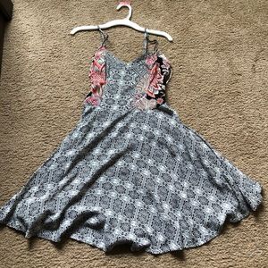 Aeropostale Rouched Back Strappy Dress
